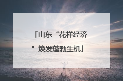 山东“花样经济”焕发蓬勃生机