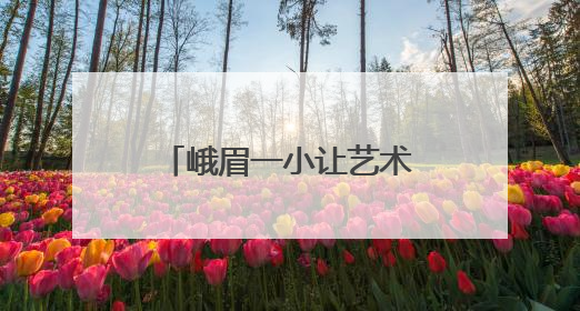 峨眉一小让艺术的种子悄然播撒在每个学生心间