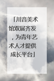 川音美术馆双展齐发，为青年艺术人才提供成长平台