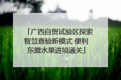 广西自贸试验区探索智慧查验新模式 便利东盟水果进境通关