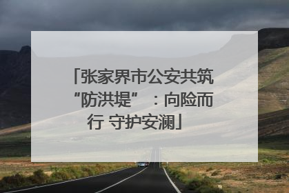 张家界市公安共筑“防洪堤”：向险而行 守护安澜