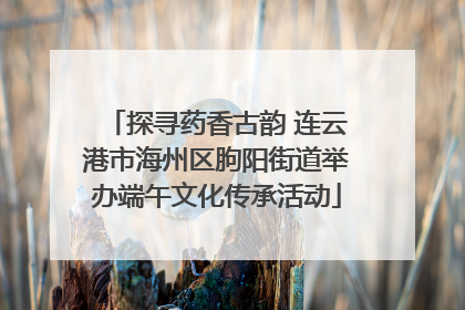 探寻药香古韵 连云港市海州区朐阳街道举办端午文化传承活动