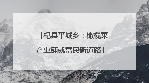 杞县平城乡：橄榄菜产业铺就富民新道路
