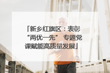 新乡红旗区：表彰 “两优一先” 专题党课赋能高质量发展