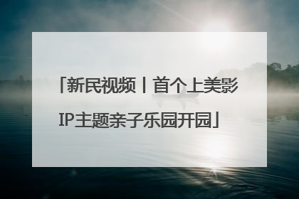 新民视频丨首个上美影IP主题亲子乐园开园