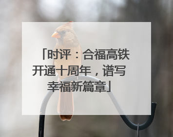 时评：合福高铁开通十周年，谱写幸福新篇章