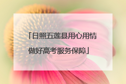 日照五莲县用心用情做好高考服务保障