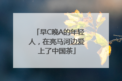 早C晚A的年轻人，在亮马河边爱上了中国茶