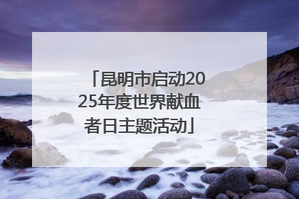 昆明市启动2025年度世界献血者日主题活动
