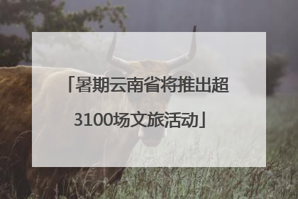 暑期云南省将推出超3100场文旅活动
