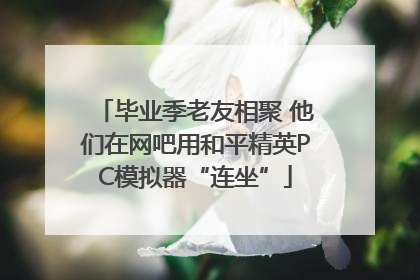 毕业季老友相聚 他们在网吧用和平精英PC模拟器“连坐”
