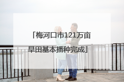 梅河口市121万亩旱田基本播种完成