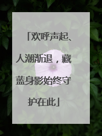欢呼声起、人潮渐退，藏蓝身影始终守护在此