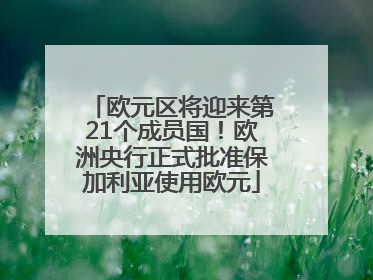 欧元区将迎来第21个成员国！欧洲央行正式批准保加利亚使用欧元