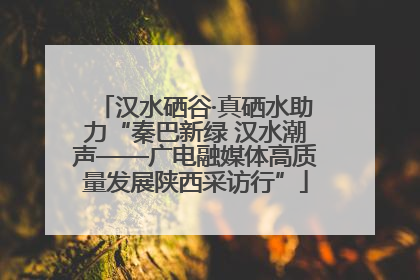 汉水硒谷·真硒水助力“秦巴新绿 汉水潮声——广电融媒体高质量发展陕西采访行”