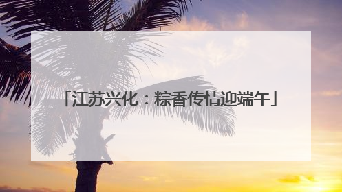 江苏兴化：粽香传情迎端午
