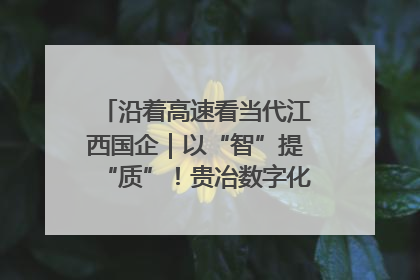 沿着高速看当代江西国企|以“智”提“质”!贵冶数字化转型迈出新步伐