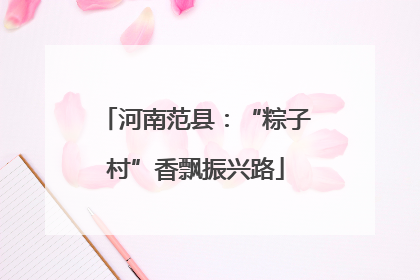 河南范县：“粽子村”香飘振兴路