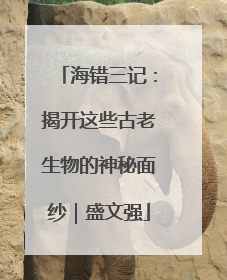 海错三记：揭开这些古老生物的神秘面纱｜盛文强
