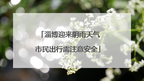 淄博迎来阴雨天气 市民出行需注意安全