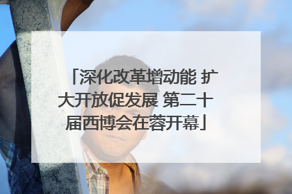深化改革增动能 扩大开放促发展 第二十届西博会在蓉开幕