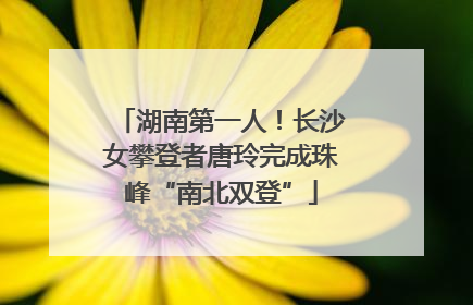 湖南第一人！长沙女攀登者唐玲完成珠峰“南北双登”