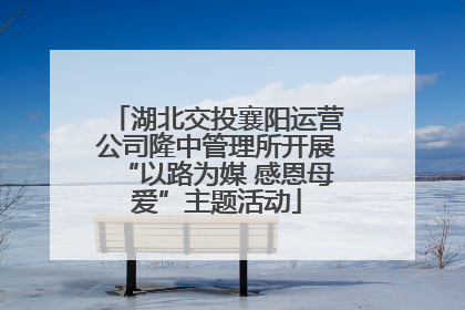 湖北交投襄阳运营公司隆中管理所开展“以路为媒 感恩母爱”主题活动
