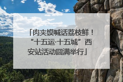 肉夹馍喊话荔枝鲜！“十五运·十五城”西安站活动圆满举行