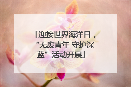 迎接世界海洋日，“无废青年 守护深蓝”活动开展