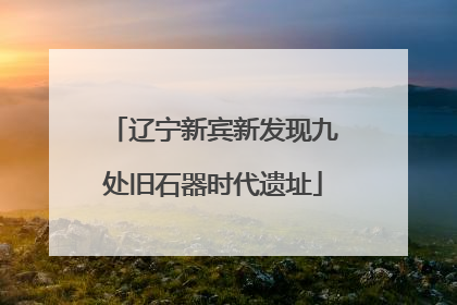 辽宁新宾新发现九处旧石器时代遗址
