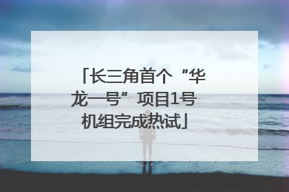 长三角首个“华龙一号”项目1号机组完成热试