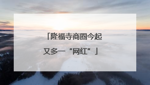 隆福寺商圈今起又多一“网红”
