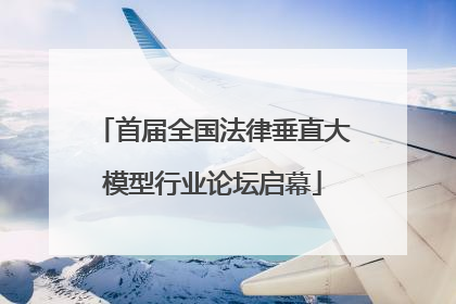 首届全国法律垂直大模型行业论坛启幕