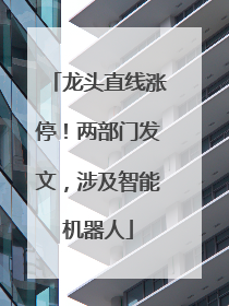 龙头直线涨停！两部门发文，涉及智能机器人