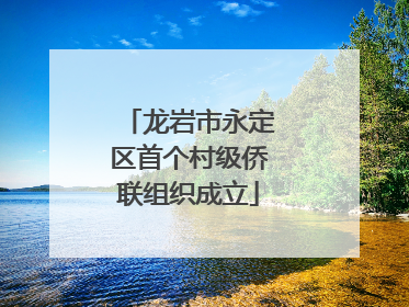 龙岩市永定区首个村级侨联组织成立