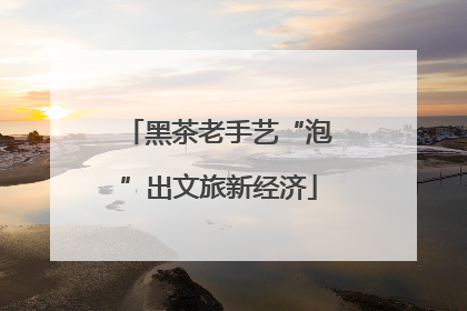 黑茶老手艺“泡”出文旅新经济