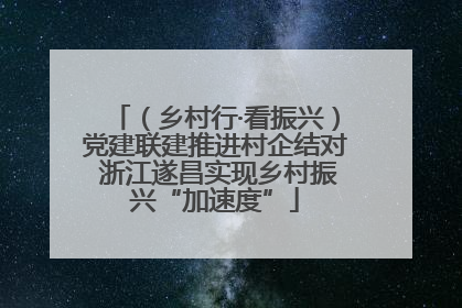 （乡村行·看振兴）党建联建推进村企结对 浙江遂昌实现乡村振兴“加速度”