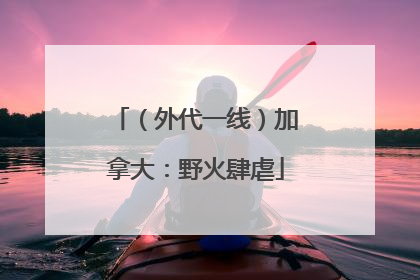 （外代一线）加拿大：野火肆虐
