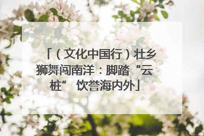 （文化中国行）壮乡狮舞闯南洋：脚踏“云桩” 饮誉海内外