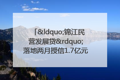 “锦江民营发展贷”落地两月授信1.7亿元，惠及118家民企