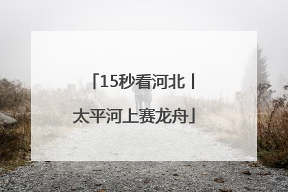 15秒看河北丨太平河上赛龙舟