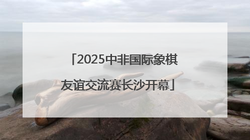 2025中非国际象棋友谊交流赛长沙开幕