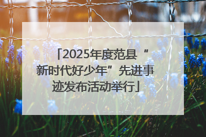 2025年度范县“新时代好少年”先进事迹发布活动举行