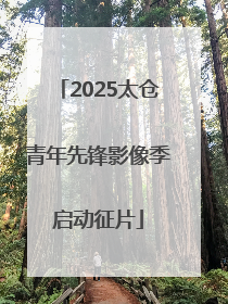 2025太仓青年先锋影像季启动征片