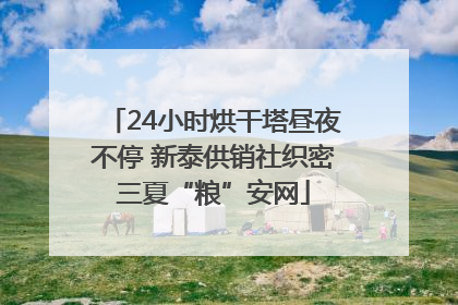 24小时烘干塔昼夜不停 新泰供销社织密三夏“粮”安网