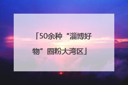 50余种“淄博好物”圈粉大湾区