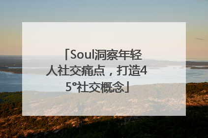 Soul洞察年轻人社交痛点，打造45°社交概念